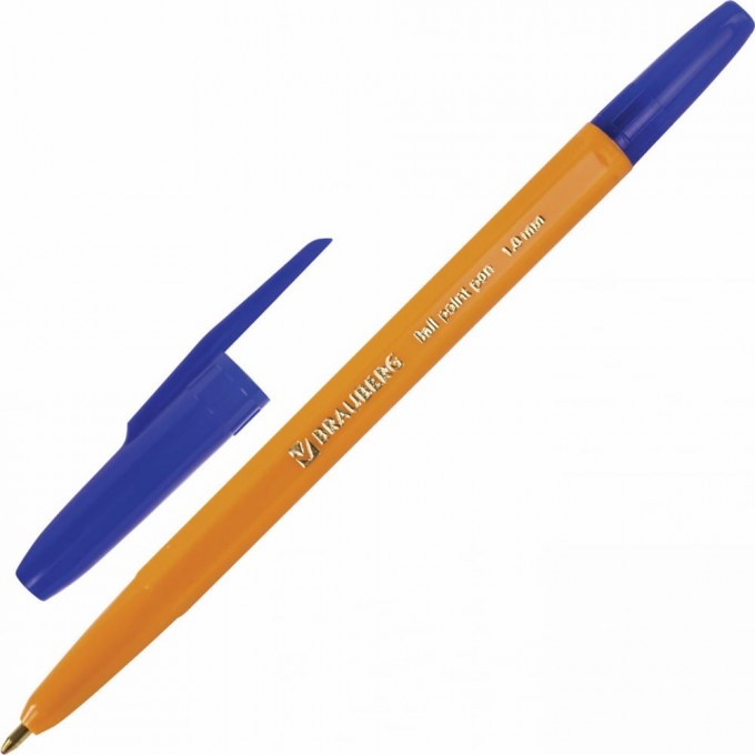 Шариковая ручка BRAUBERG Carina Orange 141668