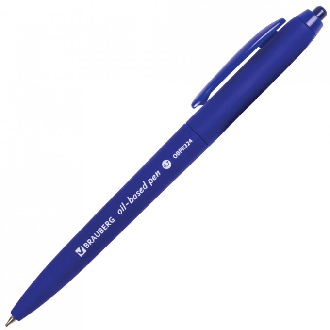 Автоматическая масляная ручка шариковая BRAUBERG Sky Blue 142946