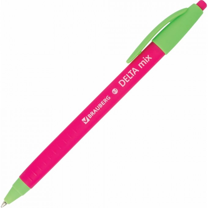 Шариковая масляная автоматическая ручка BRAUBERG Delta Mix 143340