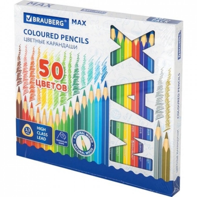 Цветные супермягкие карандаши BRAUBERG 181860 6866401