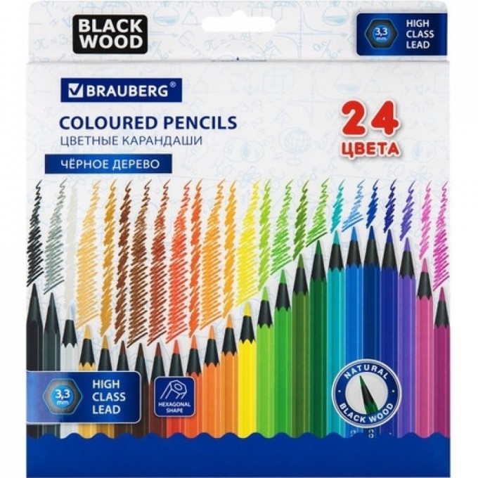 Цветные карандаши BRAUBERG 181858 6869155